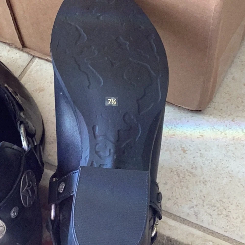 Steve Madden ankle boots, black, 7 1/2 - Picture 3 of 6